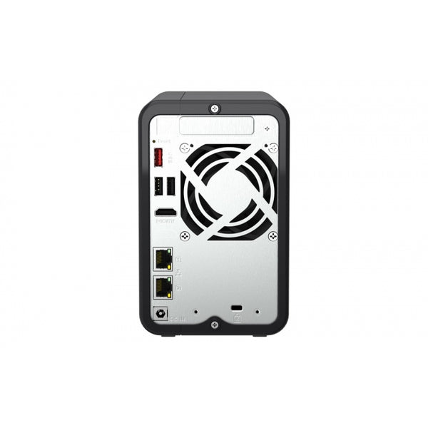 NAS QNAP TS-264-8G /2 BAHIAS NUCLEO CUADRUPLE HASTA 2.9 GHZ, 8 GB EN RAM, /2 LAN 2,5 GBE/USB 3.2 X2/SATA/HOT-SWAP/ SIN DISCOS/ HDMI 2.0/ HASTA 40 TB/ CELERON N5095