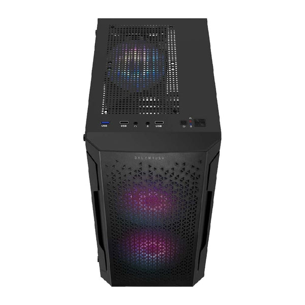 GABINETE GAMER BALAM RUSH ARTIC GI725 / MINI TORRE / MICRO ATX, MINI ITX / VENTILADOR RGB / PANEL CRISTAL TEMPLADO, METAL / NEGRO / BR-936118