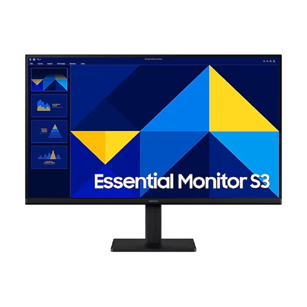 MONITOR LED SAMSUNG 22 PULGADAS /S3 S30GD ESSENTIAL/ FHD (1920 X 1080) / IPS / PLANO/HDMI/D-SUB/ 100HZ / NEGRO.