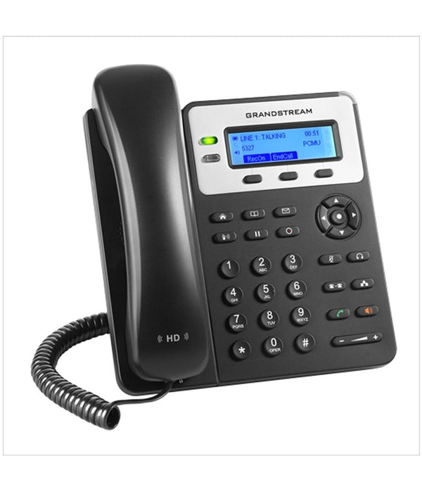 TELEFONO IP GRANDSTREAM GXP1625 / 2 CUENTAS SIP 2 LINEAS PUERTOS 10/100 CONECTOR RJ9 COMPATIBLE CON EHS PANTALLA LCD RETROILUMINADA INCLUYE FUENTE PODER Y SOPORTA POE