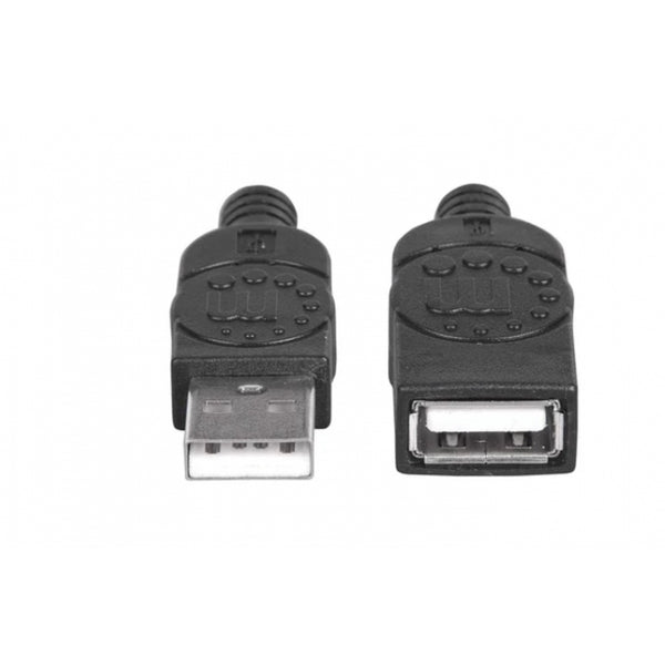 CABLE USB,MANHATTAN,308519, V2.0 EXT. TIPO A  0.9M NEGRO