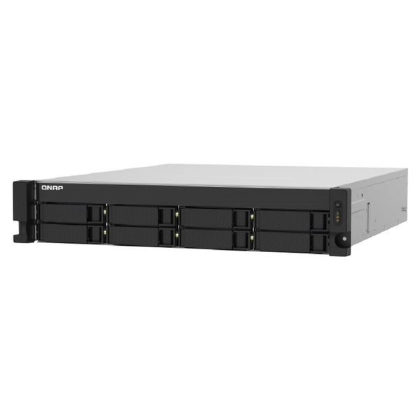 NAS QNAP TS-832PXU-4G/ 8 BAHIAS SATA HDD 3,5/RACK 2U/NUCLEO CUADRUPLE 1.7GHZ/4GB DDR4 UDIMM AMPLIABLE A 16GB/2 PTO 2,5 GBE /2 PTO 10 GBE/ USB 3.2 X4/ HOTSWAP/ NO INCLUYE DISCOS/ HASTA 144TB