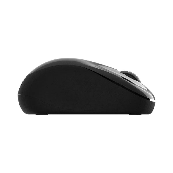 MOUSE ACTECK OPTIMIZE TRIP MI480 / INALAMBRICO / RECEPTOR USB / LASER / CLICK SILENCIOSO / 1600 DPI / NEGRO / AC-934169
