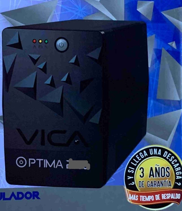NO BREAK UPS VICA 500VA/240W 6 TOMAS REGULADAS Y RESPALDADAS NEMA5-15R/ RJ11/45, SOFTWARE DE MONITOREO 3 AÑOS DE GARANTIA