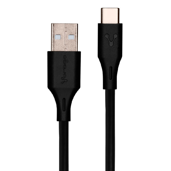 CABLE USB A TIPO C /  VORAGO /  1 METRO /  CARGA RAPIDA /  NEGRO