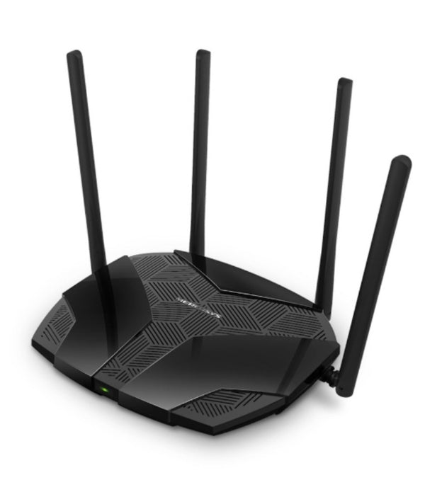 ROUTER | MERCUSYS | MR70X | WIFI 6 | AX1800 DUAL BAND 1201 MBPS EN 5GHZ Y 574 MBPS EN 2.4 GHZ, 1 PUERTO WAN GIGABIT + 3 PUERTOS LAN GIGABIT,4 ANTENAS MULTIDIRECCIONALES