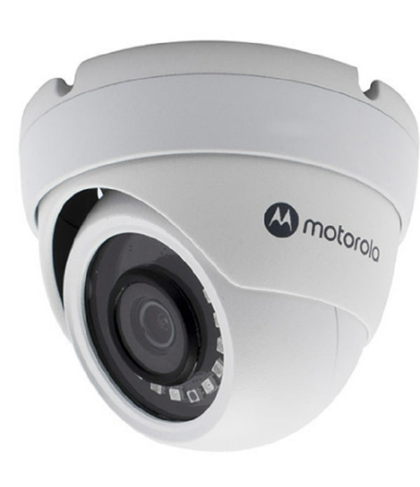 CAMARA ANALOGICA MOTOROLA MTD202M / DOMO METAL / LENTE FIJO / 2 MP FULL HD DE 1080P / ICR, DIA- NOCHE / IP66 / D-WDR / AHD / TVI / CVI / CVBS / OSD-COC / DIGITAL NR / CYBERSEGURIDAD GDRP