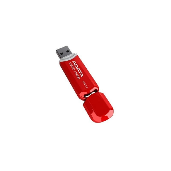 MEMORIA ADATA 64GB USB 3.2 UV150 ROJO (AUV150-64G-RRD)