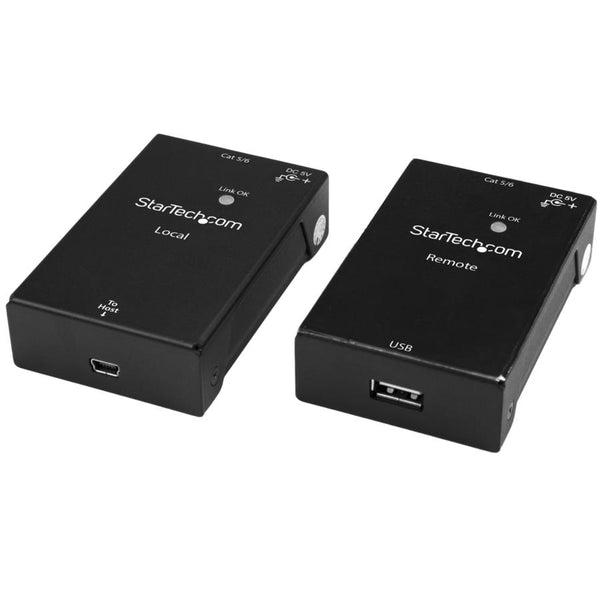 EXTENSOR DE USB 2.0 A TRAVS DE CABLE RJ45 CAT5E/CAT6 - HASTA 50M - KIT ADAPTADOR EXTENSOR DE ALTA VELOCIDAD DE PUERTO USB - ALIMENTADO - 480MBPS - EN METAL - STARTECH.COM MOD. USB2001EXTV