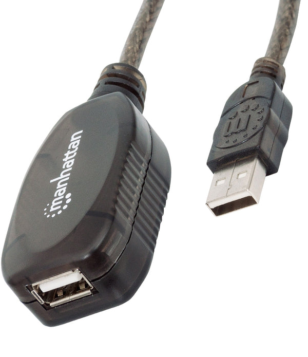 CABLE USB,MANHATTAN,151573, V2.0 EXT. ACTIVA 10.0M BOLSA