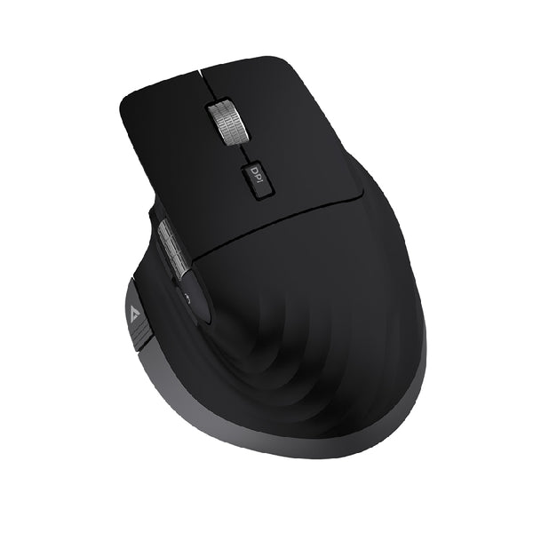 MOUSE ACTECK VIRTUOS PRO MI780 / VERTICAL / INALAMBRICO / DUAL BLUETOOTH USB / RECARGABLE / SCROLL HORIZONTAL / OPTICO / 8 BOTONES / 3200 DPI AJUSTABLE / NEGRO / AC-936187