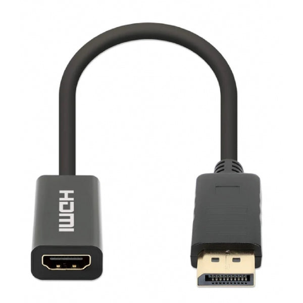 ADAPTADOR,MANHATTAN,153713, DISPLAYPORT M A HDMI H 4K@60HZ