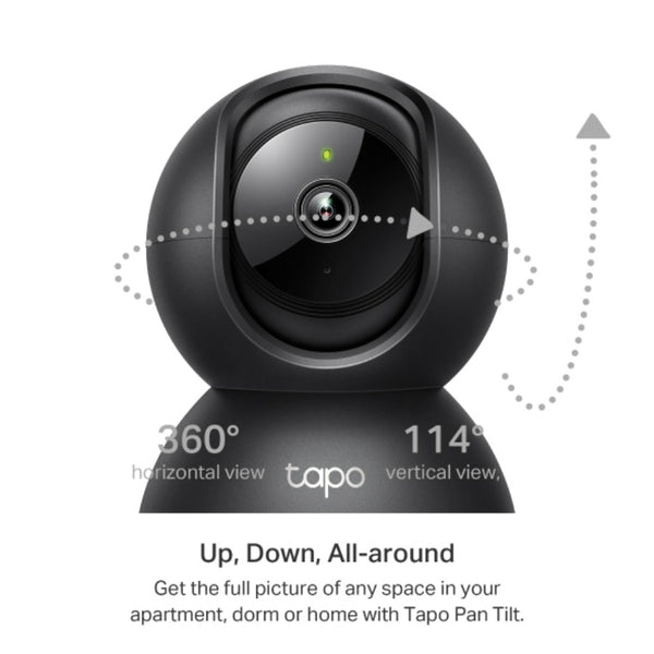 CAMARA IP TAPO C211 WIFI 3MP 360 HORIZONTAL 114 VERTICAL VISION NOCTURNA DETECCION DE PERSONAS CAPACIDAD HASTA 512GB