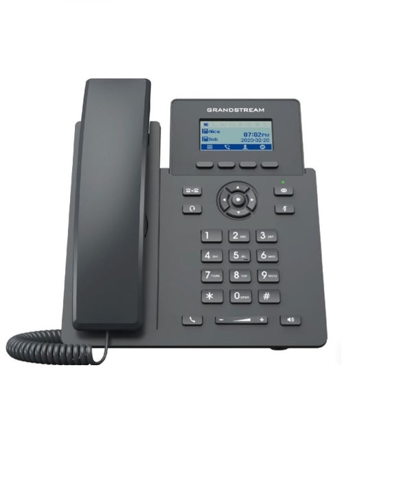 TELFONO IP GRANDSTREAM GRP2601, 2 CUENTAS SIP 2 LINEAS P. LCD 2 PUERTOS 10/100 SOPORTA EHS INCLUYE ELIMINADOR DE CORRIENTE NO POE