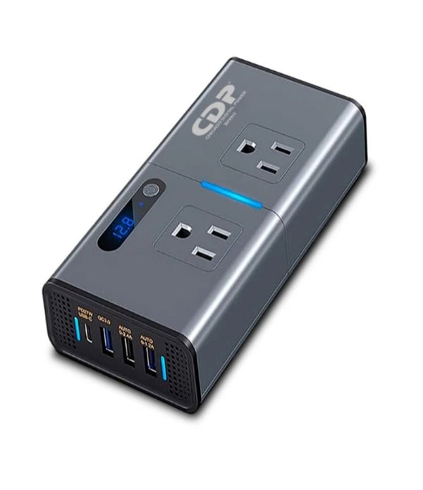 CDP XVU212 ADAPTADOR E INVERSOR DE CORRIENTE INTERIOR 200 W NEGRO, GRIS