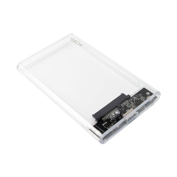 CARCASA CASE ENCLOSURE PARA DISCO DURO ACTECK ARMOR CLEAR HC430 / HDD 2.5 / CONEXION USB MICRO B / SATA / TRANSPARENTE / AC-934688