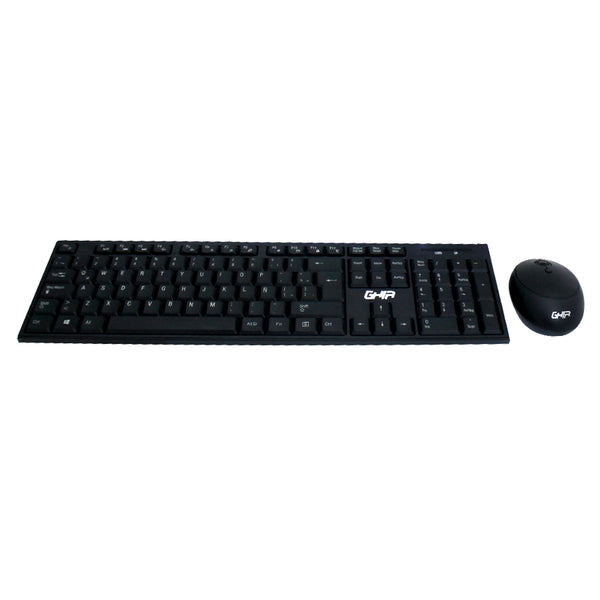 COMBO TECLADO MULTIMEDIA Y MOUSE OPTICO GHIA / GT5000 / INALAMBRICO / RECEPTOR USB / NEGRO