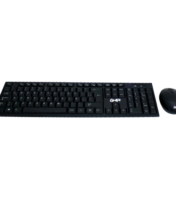 COMBO TECLADO MULTIMEDIA Y MOUSE OPTICO GHIA / GT5000 / INALAMBRICO / RECEPTOR USB / NEGRO