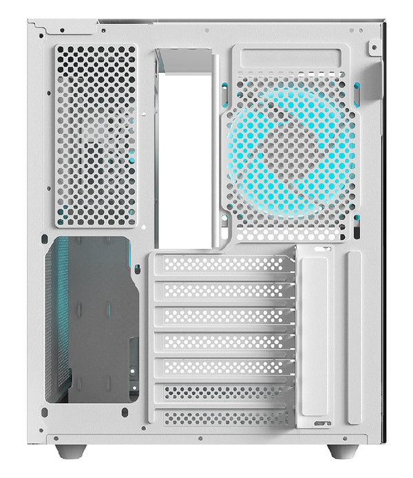 GABINETE GAMER BALAM RUSH TANK MAJESTIC 6600 / MEDIA TORRE / ATX/MICRO ATX- MINI ITX / VENTILADORES ARGB 3X120 MM / TRIPLE PANEL DE CRISTAL TEMPLADO / BLANCO / BR-941532
