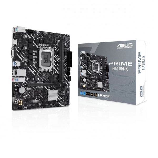 MB ASUS H610 INTEL S-1700 14A GEN/2X DDR5 5600/HDMI/D-SUB/M.2/2X USB3.2/MICRO ATX/GAMA BASICA
