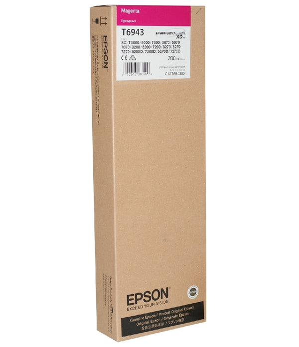 CARTUCHO EPSON MODELO T694 MAGENTA, PARA PLOTTER SERIE T (700 ML)