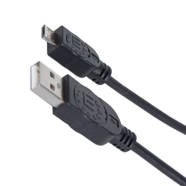 CABLE USB,MANHATTAN,325677, V2 A-MICRO B, BOLSA PVC 0.5M NEGRO