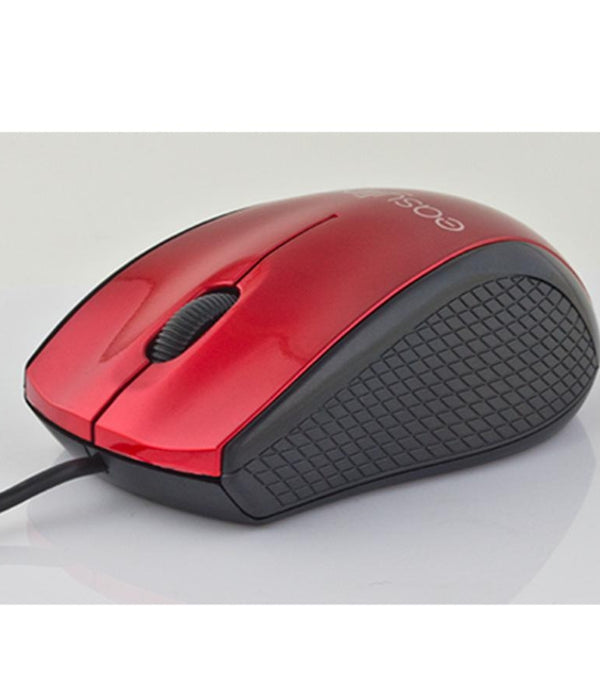 MOUSE ALAMBRICO OPTICO 1000 DPI CONECTOR USB WIN XP/VISTA/7/8/10/11/MAC OS X EASY LINE BY PERFECT CHOICE - ROJO