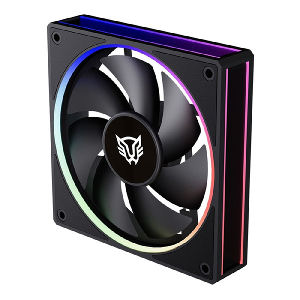 KIT 3 VENTILADORES BALAM RUSH EOLOX BORA EXB85 / POTENCIA DE ENFRIAMIENTO / VELOCIDAD 1600 RPM / SILENCIO IMBATIBLE / CONEXIN PWM AURA / ARGB / NEGRO / BR-942126