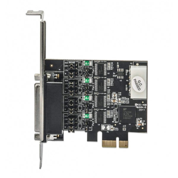 TARJETA PCI EXPRESS,MANHATTAN,153584,SERIAL 4 PUERTOS