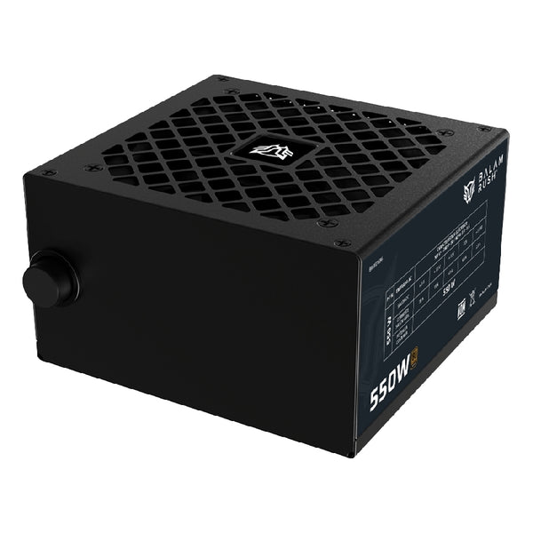 FUENTE DE PODER GAMER BALAM RUSH GR BURST GR550B / CERTIFICADA / 550W / 80 PLUS BRONZE / ATX / NO MODULAR / BAJO NIVEL DE RUIDO / 5 AÑOS DE GARANTIA / NEGRO / BR-937696
