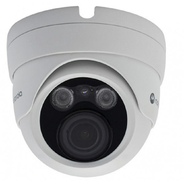 CAMARA IP MOTOROLA MTIDM045721 / DOMO METAL / VARIFOCAL MOTORIZADA / 5MP / ICR, DIA-NOCHE / IP66 / ONVIF / POE / DNR 2D-3D , WDR DIGITAL , BLC , HLC , DESEMPAÑADOR / IR 40M / CYBERSEGURIDAD GDRP