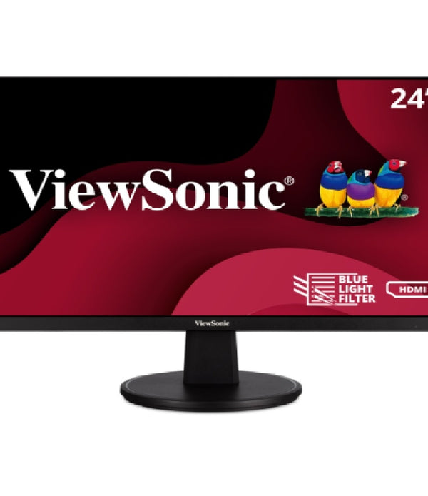 MONITOR MVA VIEWSONIC VA2447-MH/ 24 PULGADAS/ FULL HD / 1920 X 1080 / 100 HZ ACTUALIZACION /BOCINAS INTEGRADAS/ VGA / HDMI / VESA / 3 AÑOS DE GARANTIA