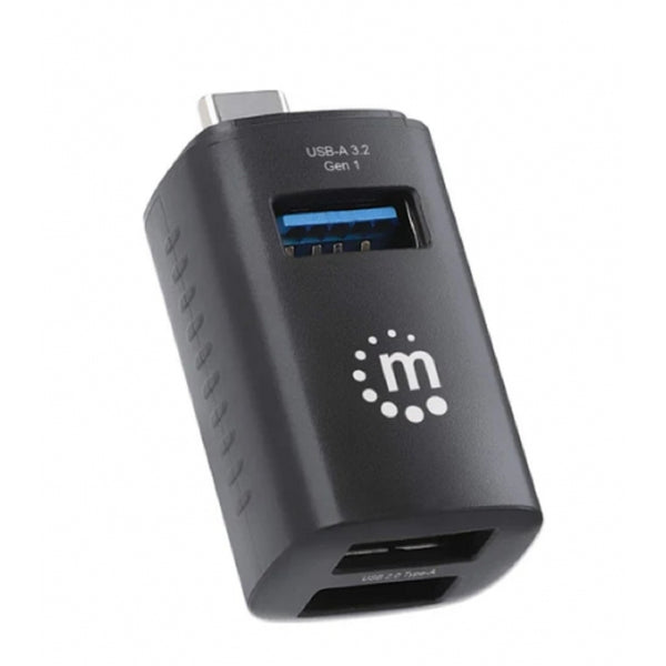 HUB,MANHATTAN,180993, USB-C 3 PTOS A