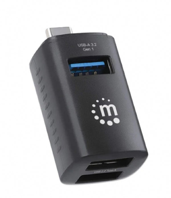 HUB,MANHATTAN,180993, USB-C 3 PTOS A