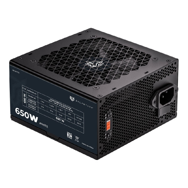 FUENTE DE PODER GAMER BALAM RUSH PULSAR 650PR / CERTIFICADA / 650W / 80 PLUS WHITE / ATX / NO MODULAR / BAJO NIVEL DE RUIDO / 5 AÑOS DE GARANTIA / NEGRO / BR-937719