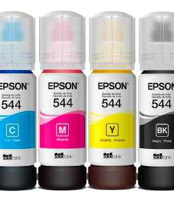 CARTUCHO EPSON MODELO T544 AMARILLO, TINTA DYE, PARA L1210, L3210, L3250, L3110, L3150, L5190