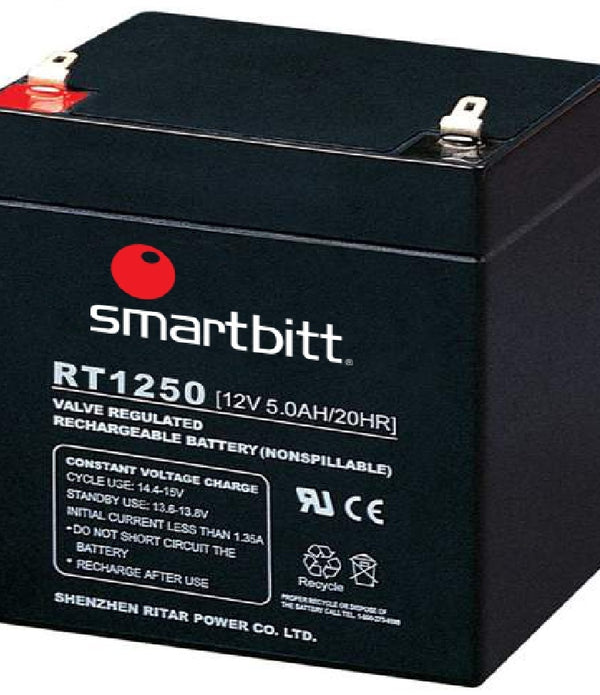 BATERIA SMARTBITT  SBBA12-5  12V/5 AH COMPATIBLE CON SBNB500, SBNB600 Y SBNB800