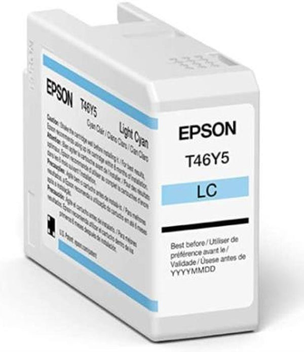 CARTUCHO EPSON MODELO T46Y CYAN LIGHT, PARA PLOTTER P900 (50 ML)