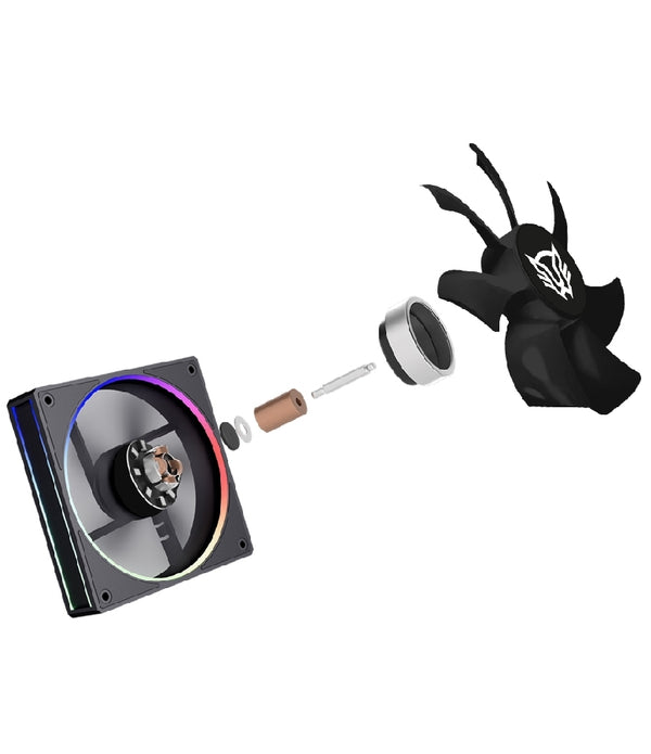 ENFRIAMIENTO DE AIRE GAMER BALAM RUSH HELIUX PRO HEX50 / DISIPADOR / TDP 220 W / COMPATIBILIDAD UNIVERSAL AMD - INTEL / ARGB PERSONALIZABLE / 4 PIPAS / VENTILADOR 120 MM / NEGRO / BR-942041