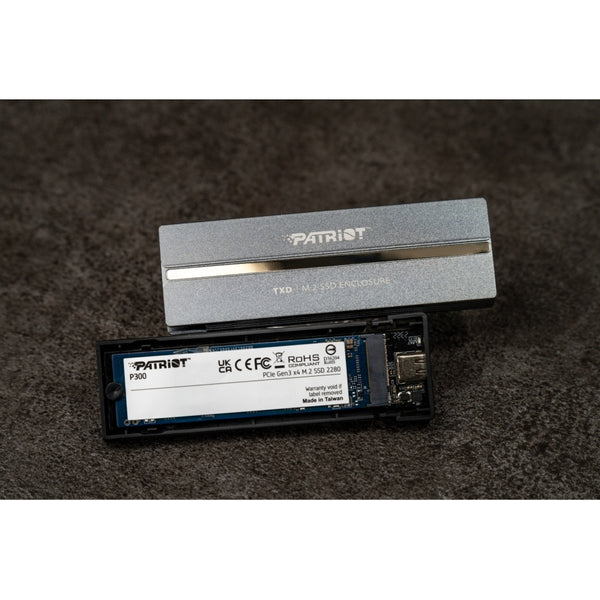 CARCASA PATRIOT TXD PV810 PARA SSD M.2 PCIE GEN 3X4 NVME 1.3 USB 3.2 USB TIPO C WINDOWS MAC OS LINUX ANDROID, (PV810UPNGM)