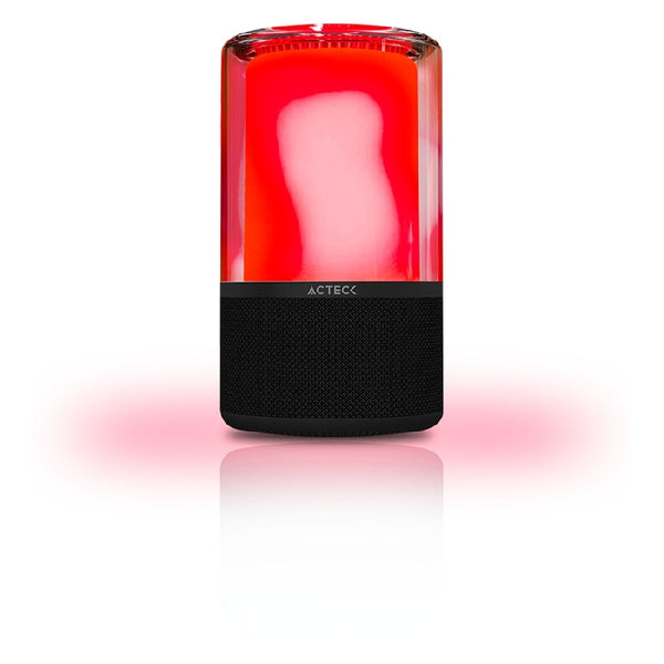 BOCINA ACTECK GLEE PURE AP70 / INALAMBRICA / BLUETOOTH - CONEXION TWS 3.5 MM / SONIDO ESTEREO / 20 W / ILUMINACION LED / SUBWOOFER / NEGRO / AC-936385