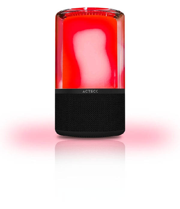 BOCINA ACTECK GLEE PURE AP70 / INALAMBRICA / BLUETOOTH - CONEXION TWS 3.5 MM / SONIDO ESTEREO / 20 W / ILUMINACION LED / SUBWOOFER / NEGRO / AC-936385