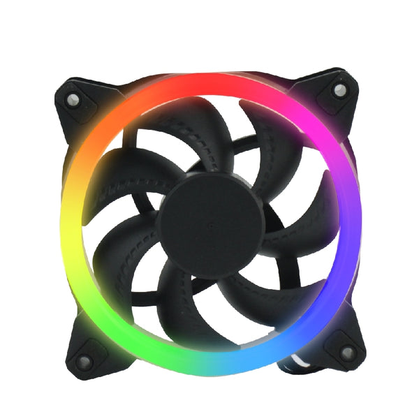VENTILADOR OCELOT PARA GABINETES/120MM/CONEXION 6 PINES/ILUMINACION RGB/NO INCLUYE HUB/COMPATIBLE CON KIT OCELOT OGPF01