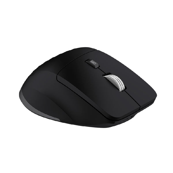 MOUSE ACTECK VIRTUOS PRO MI780 / VERTICAL / INALAMBRICO / DUAL BLUETOOTH USB / RECARGABLE / SCROLL HORIZONTAL / OPTICO / 8 BOTONES / 3200 DPI AJUSTABLE / NEGRO / AC-936187