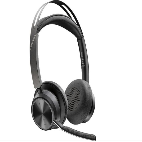 DIADEMA HP POLY 9T9J6AAAC3 VOYAGER FOCUS 2 UC/ VERSION MICROSOFT TEAMS BLUETOOTH DONGLE USB-A CONEXION DE HASTA 2 DISPOSITIVOS ESTEREO HASTA 19 H DE CONVERS ALCANCE HASTA 50 M CON BASE DE CARGA