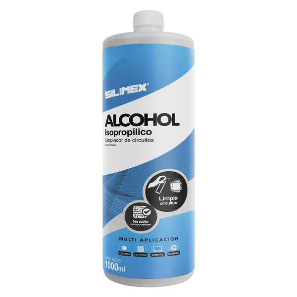 ALCOHOL ISOPROPLICO SILIMEX ALCOHOL 1LT PIEZA DE TARJETAS ELECTRNICAS, COMPONENTES Y CIRCUITOS ELECTRNICOS 99.7 DE PUREZA