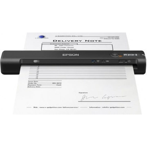 SCANNER EPSON WORKFORCE ES-60W PORTATIL, 4 PPM, 600 DPI, USB, WIFI