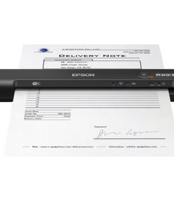 SCANNER EPSON WORKFORCE ES-60W PORTATIL, 4 PPM, 600 DPI, USB, WIFI