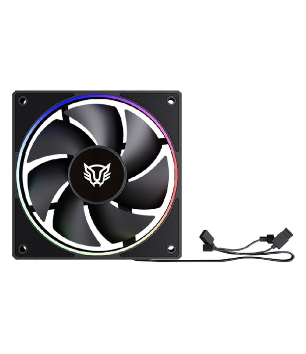 KIT 3 VENTILADORES BALAM RUSH EOLOX BORA EXB85 / POTENCIA DE ENFRIAMIENTO / VELOCIDAD 1600 RPM / SILENCIO IMBATIBLE / CONEXIN PWM AURA / ARGB / NEGRO / BR-942126