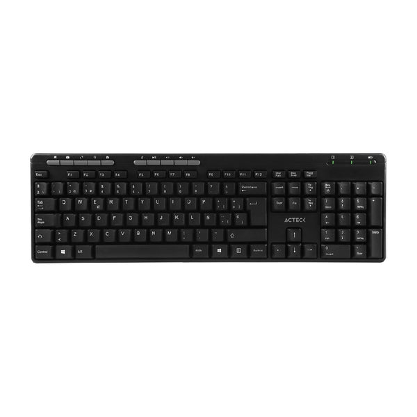 TECLADO ACTECK INSPIRE TI215 / INALAMBRICO / RECEPTOR USB / MULTIMEDIA / 114 TECLAS / ESPAÑOL /AC-913973